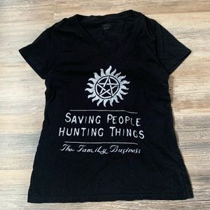 supernatural black tshirt